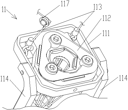 Actuating device, transmission mechanism, appliance structure and robot