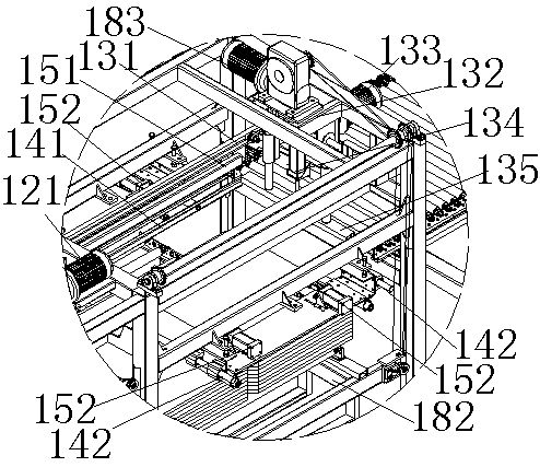 Production line capable of separating building blocks and supporting plates and stacking building blocks