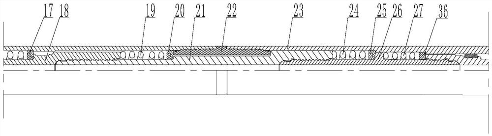 Hydraulic high-frequency impact device for drilling stuck release