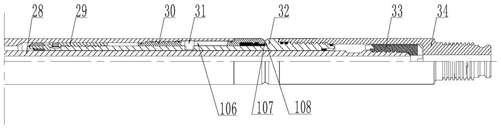 Hydraulic high-frequency impact device for drilling stuck release