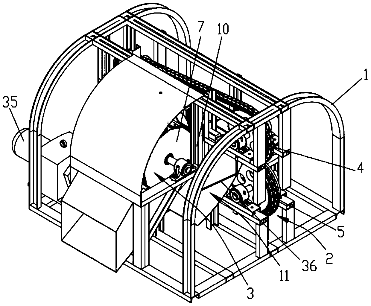 Improved ramie peeling device