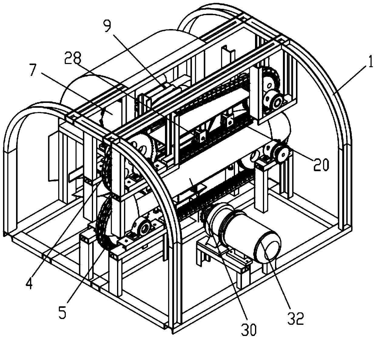 Improved ramie peeling device