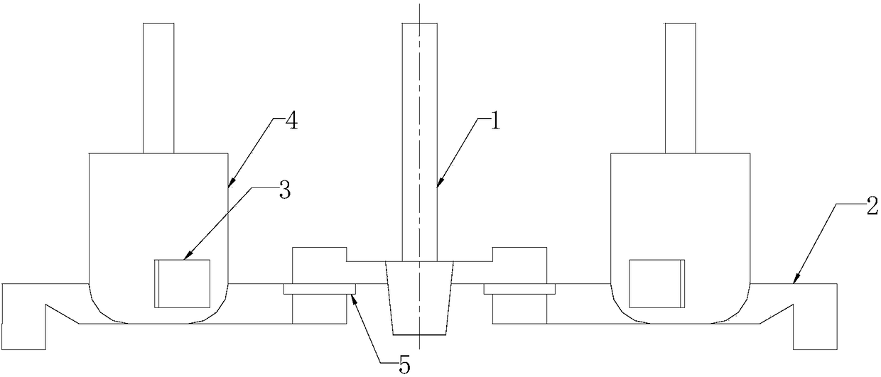 A pouring method for casting VHP main bearing cap