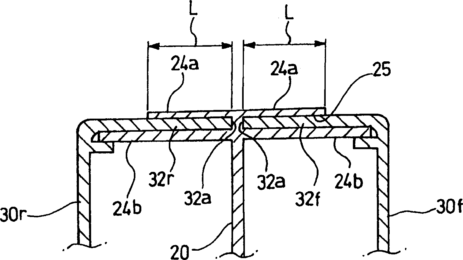 Waterproof structure of electric junction box