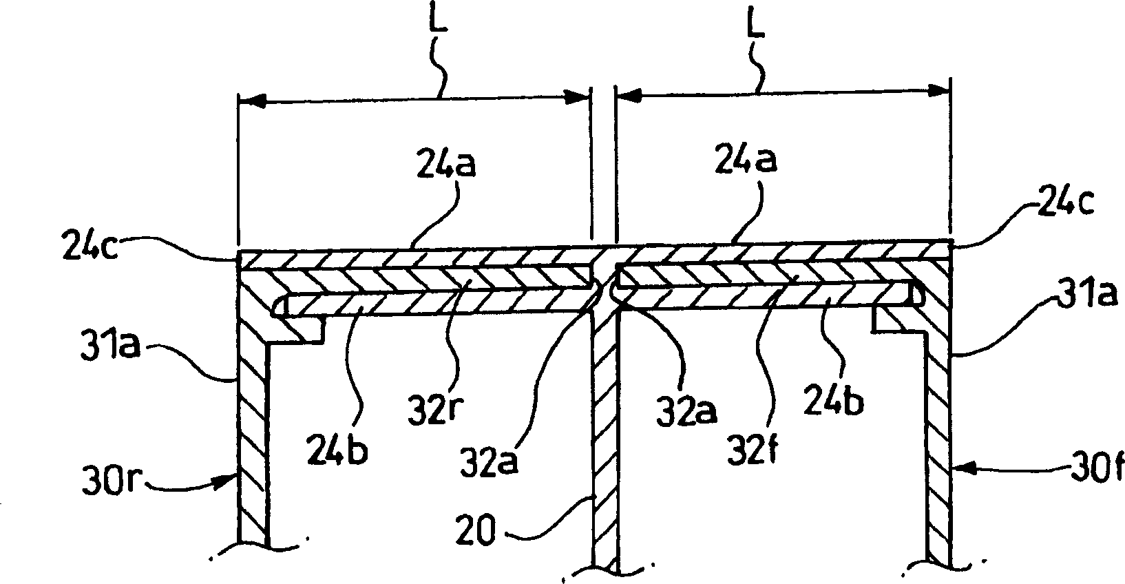 Waterproof structure of electric junction box