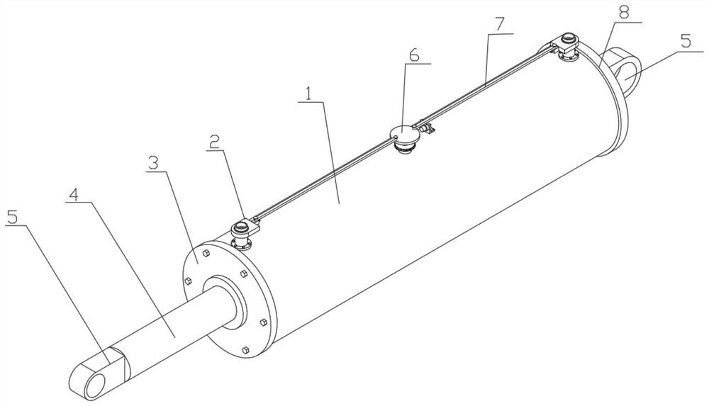 Automobile hydraulic cylinder with self-locking function