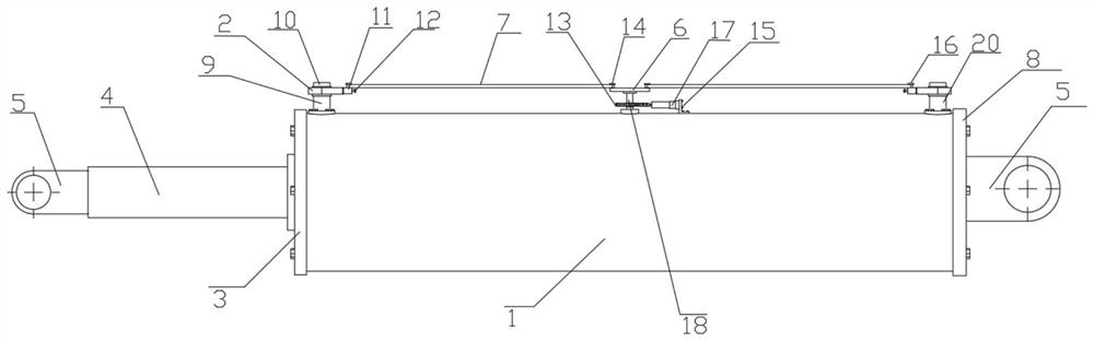 Automobile hydraulic cylinder with self-locking function