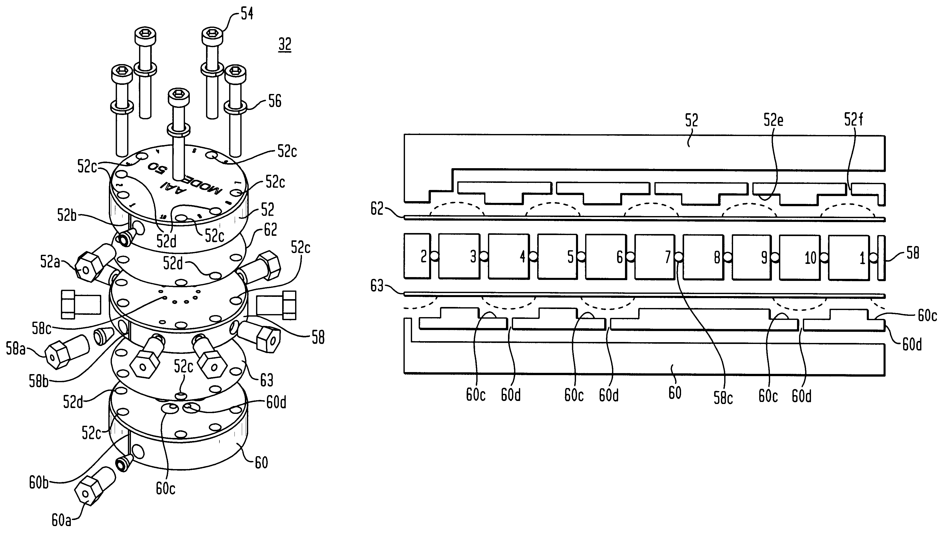 Gas chromatograph sample and column-switching valve