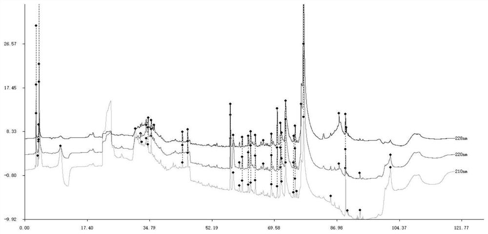 A kind of fingerprint detection method of traditional Chinese medicine composition