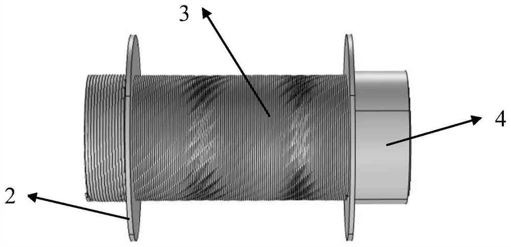 Axial magnetic field loading device with adjustable strength