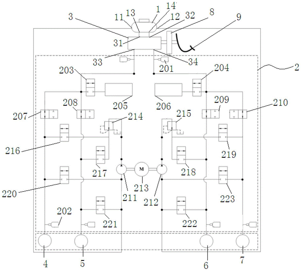 Hydraulic braking force adjusting device for electric-driven vehicle