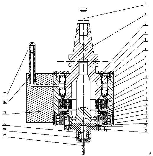 Mechanical low-frequency vibration drilling device