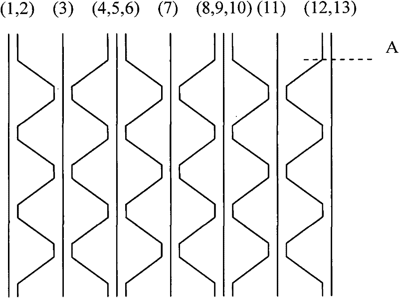 Three-dimensional integral weaving method for grid type prefabricated part and product thereof