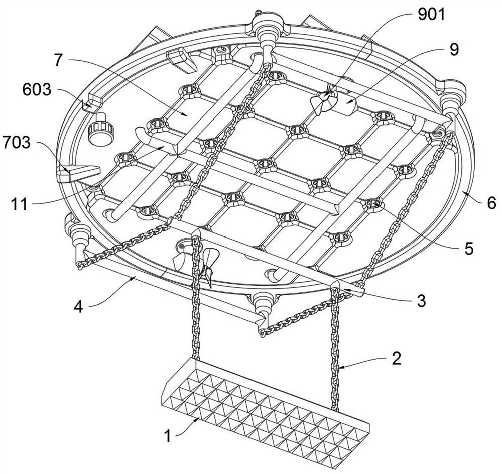 A supporting buoyancy platform for photovoltaic power generation on water