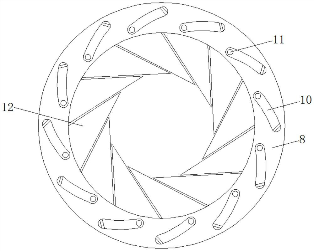 A road manhole cover for sewage treatment with self-adjusting water flow