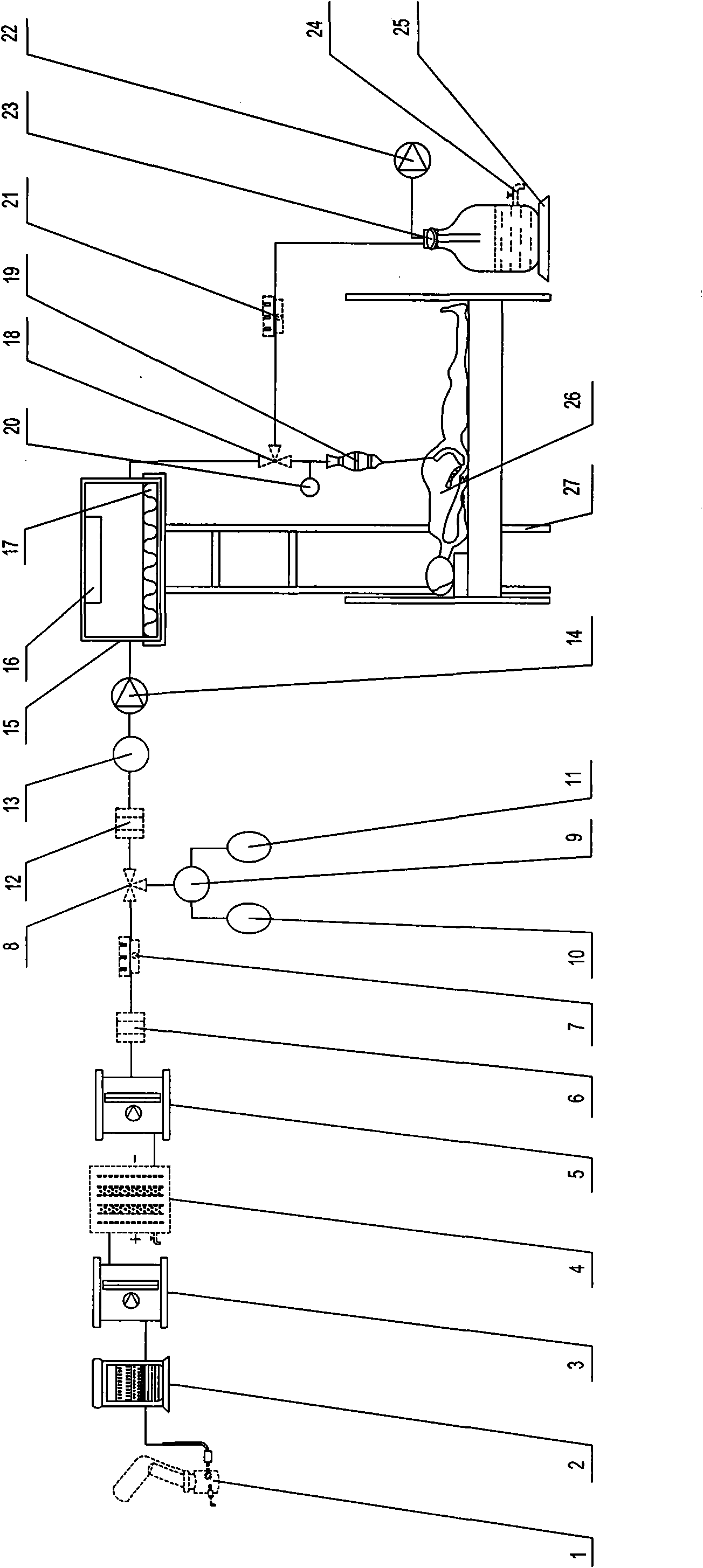 Simple automatic peritoneal dialysis equipment