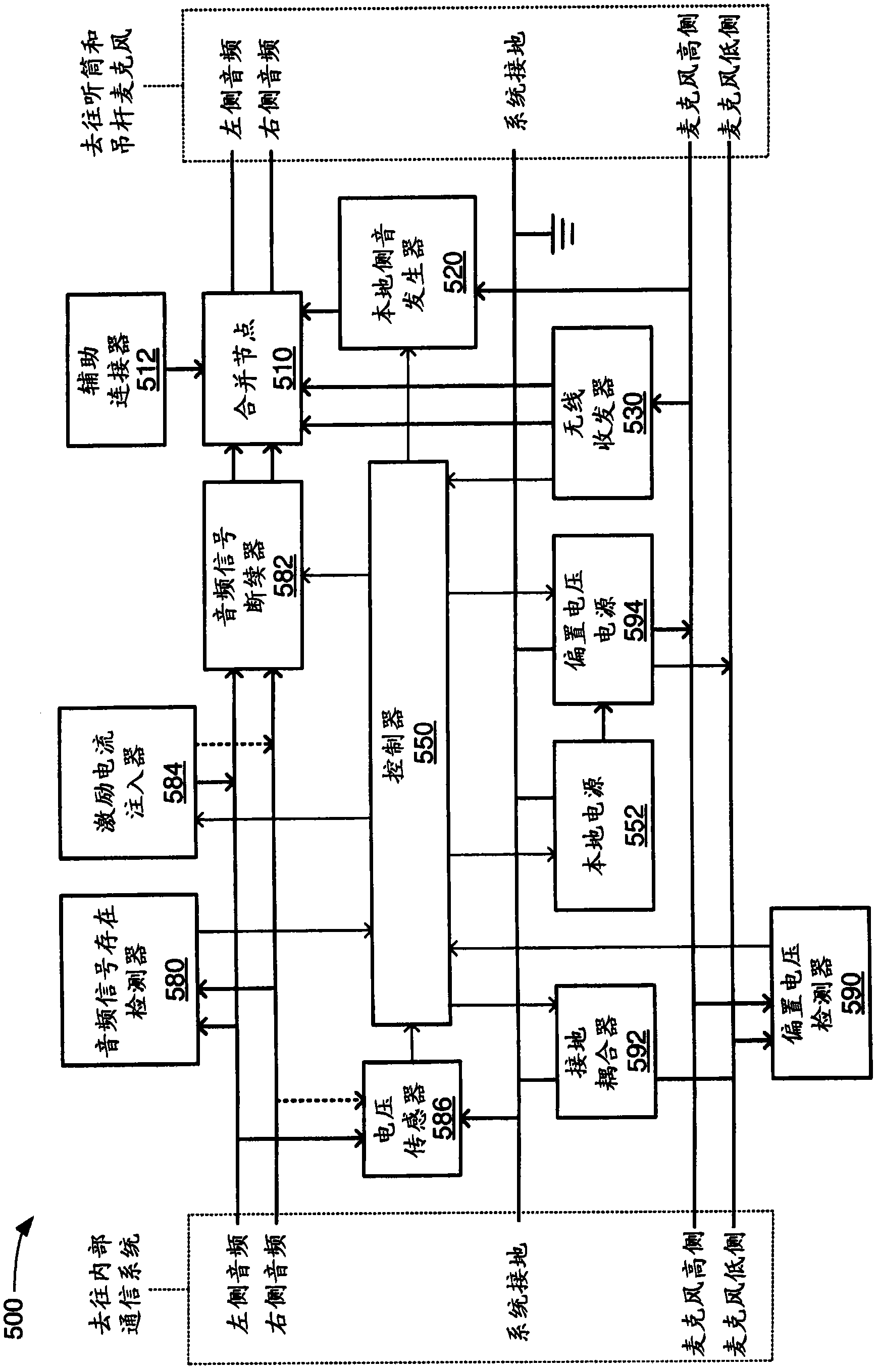 Intercom headset connection and disconnection