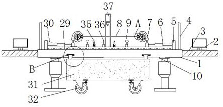 Textile fabric elasticity detection device convenient for synchronous comparison