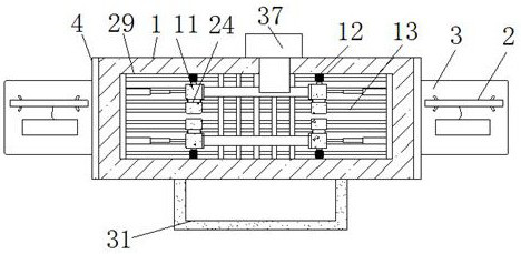 Textile fabric elasticity detection device convenient for synchronous comparison