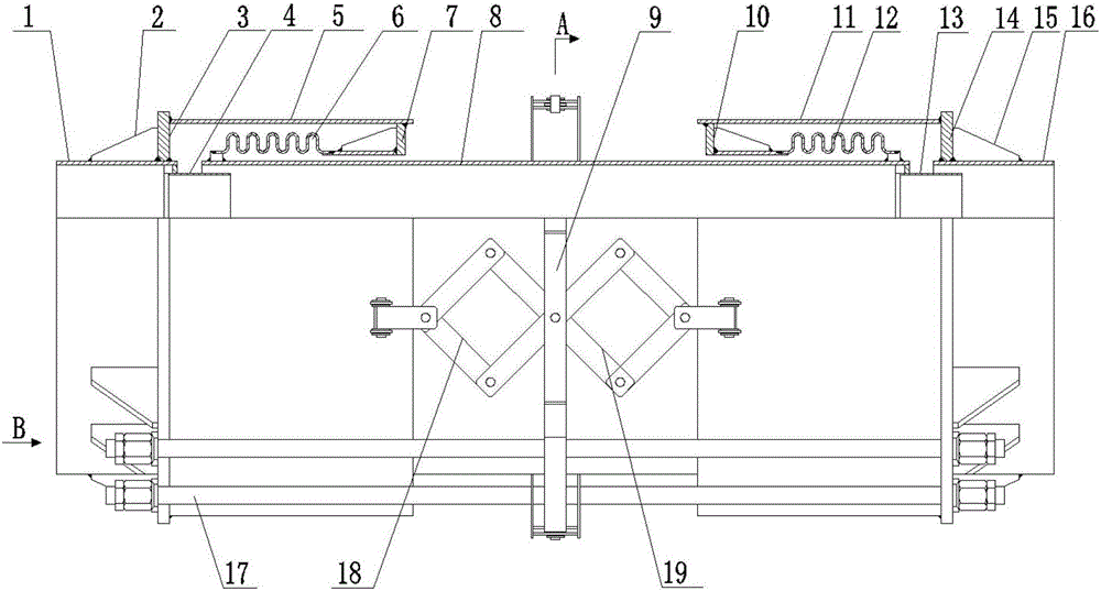 External pressure universal expansion joint