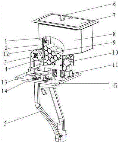 Device for conveying plastic test tubes