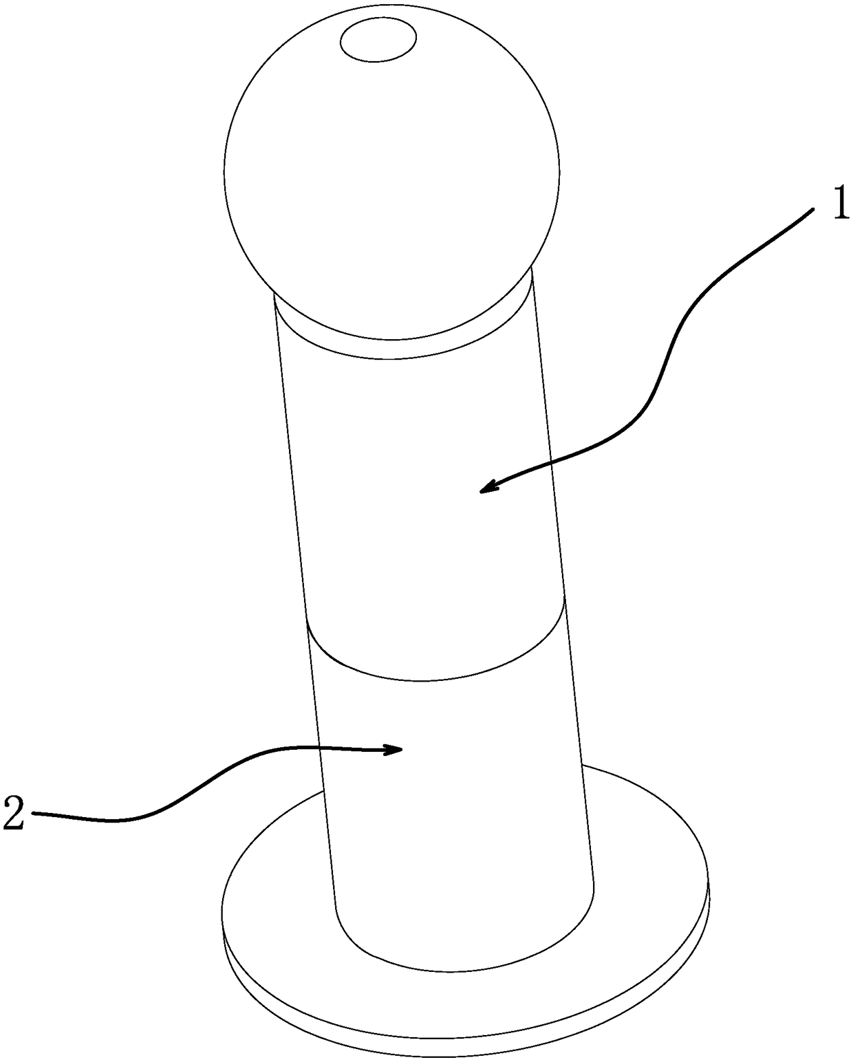 Shaft type adjustable camera support