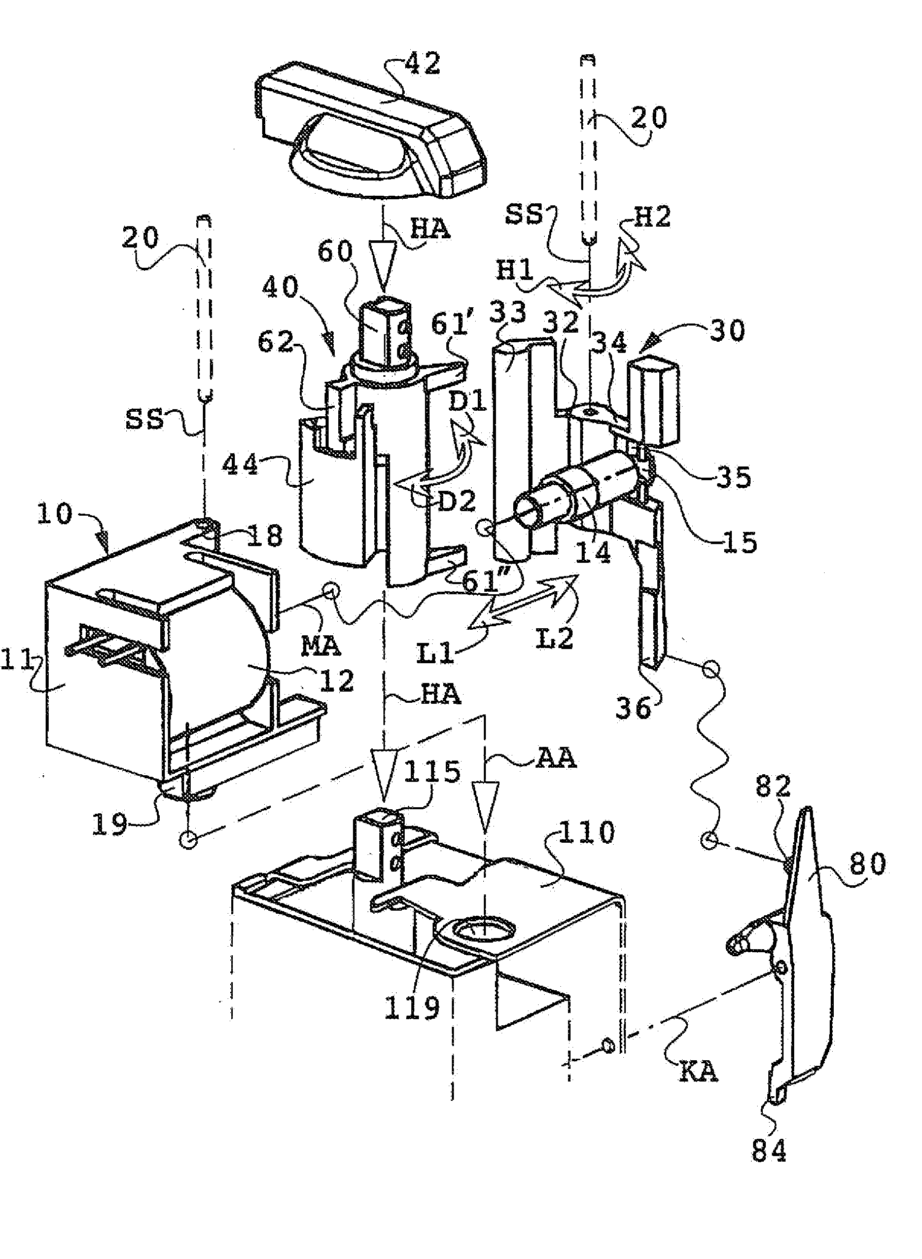 Electrical circuit breaker having a protective function