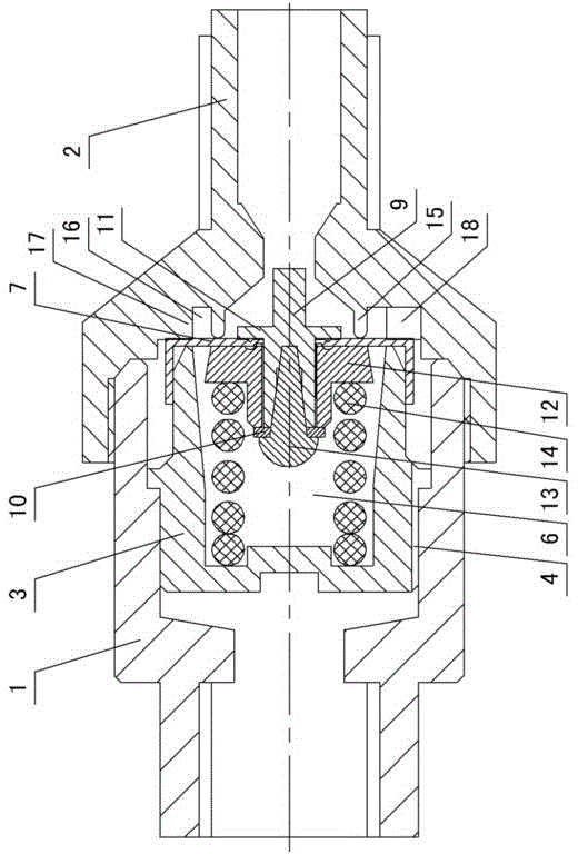 Anti-siphoning-pressure one-way valve