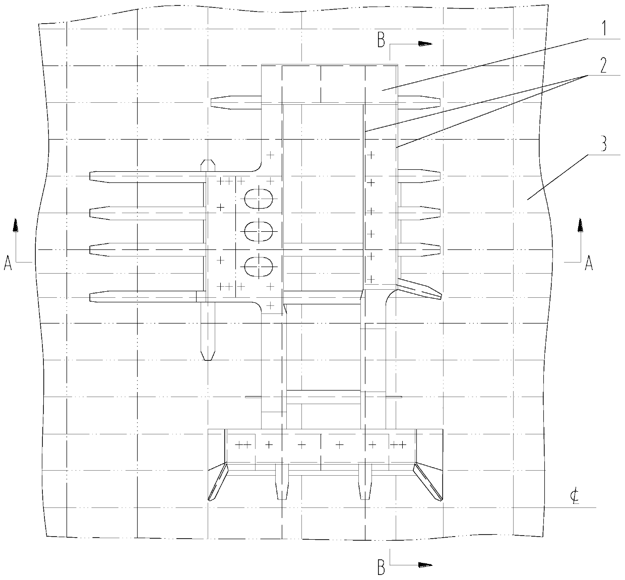 Marine double-web vibration isolation and noise reduction base