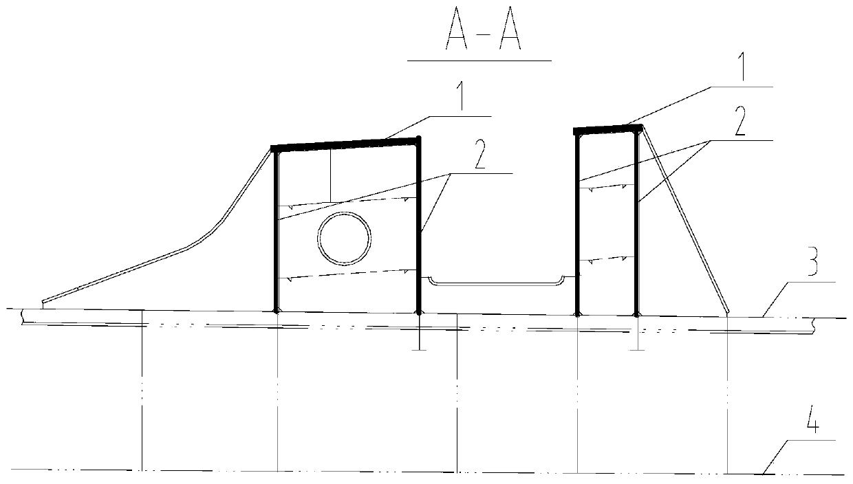 Marine double-web vibration isolation and noise reduction base