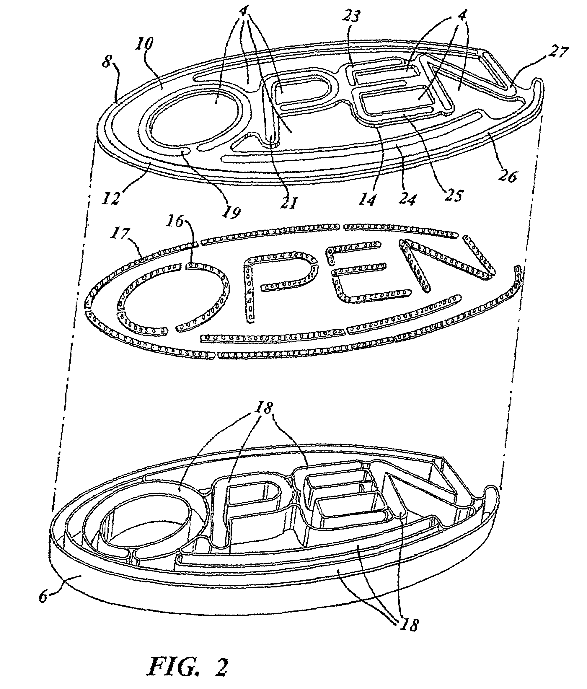 Method and apparatus for simulating the appearance of a neon sign