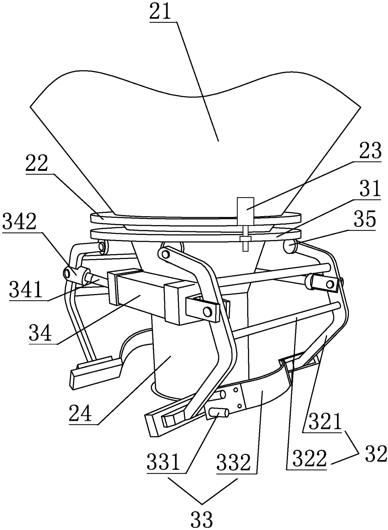 Fodder baler with packaging bag sealing device