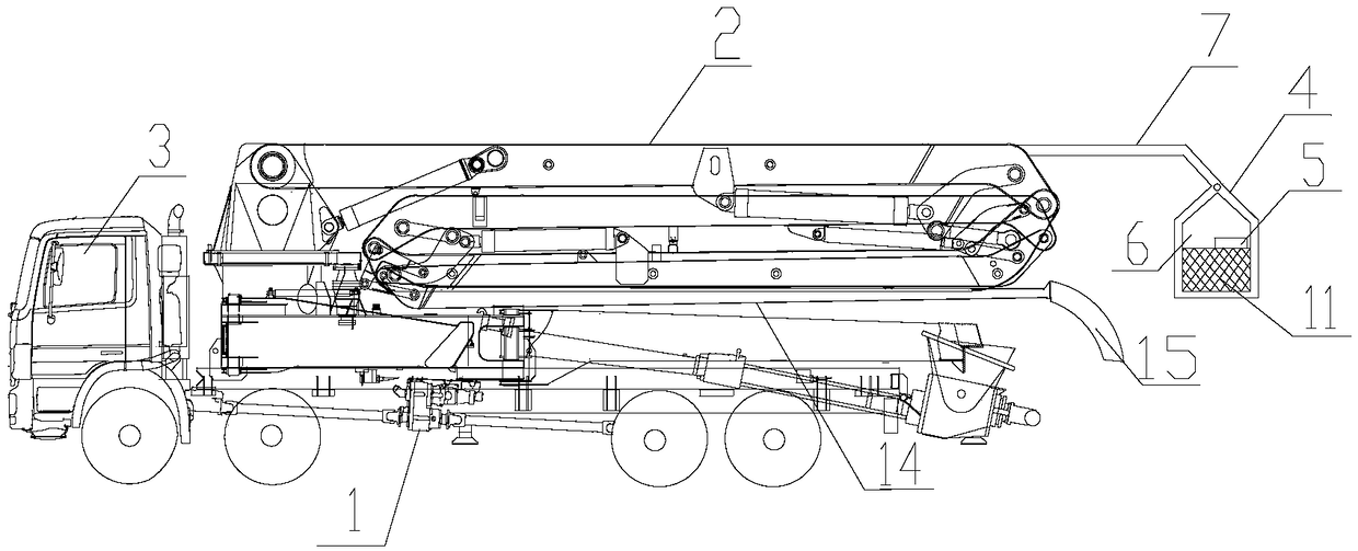 Construction 3D printing pump truck system and application method thereof