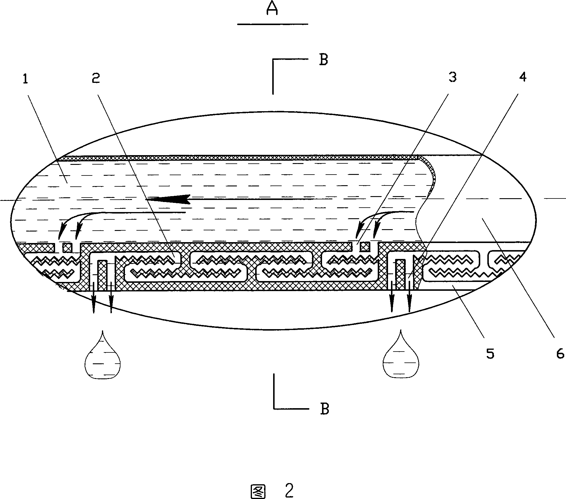 Drip irrigation band for printing labyrinth flow-path and processing method