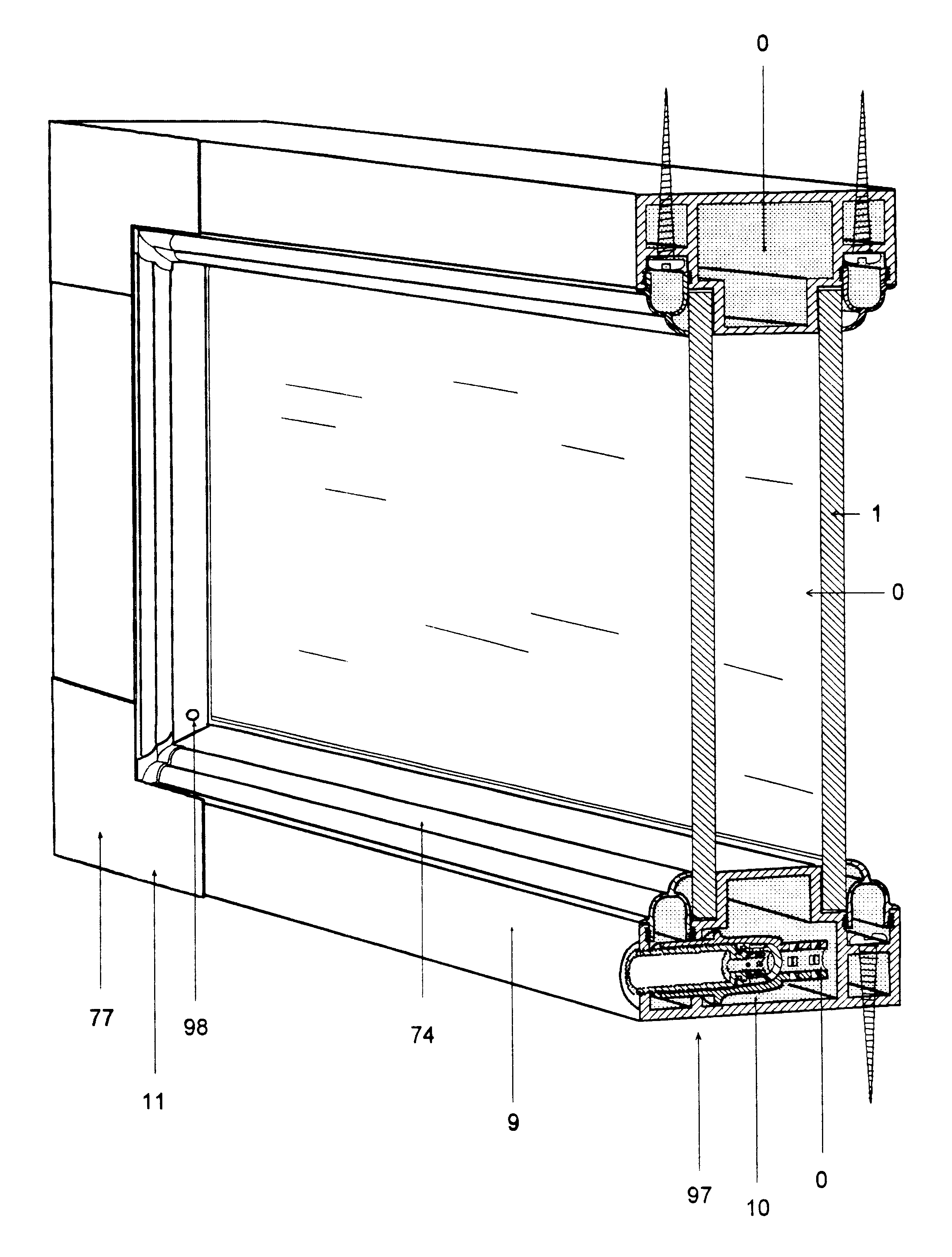 Assembly system for thermoacoustic windows