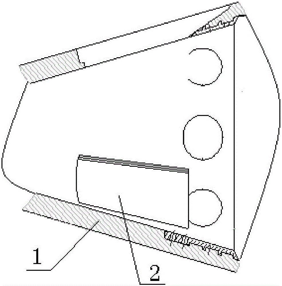 Machining method for forming centripetal notches in titanium alloy and glass fiber reinforced plastic composite conical part