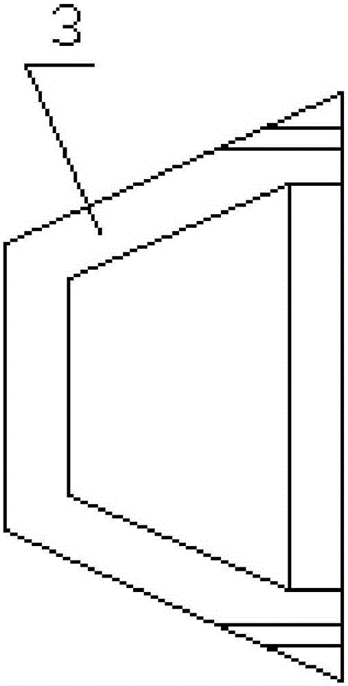 Machining method for forming centripetal notches in titanium alloy and glass fiber reinforced plastic composite conical part