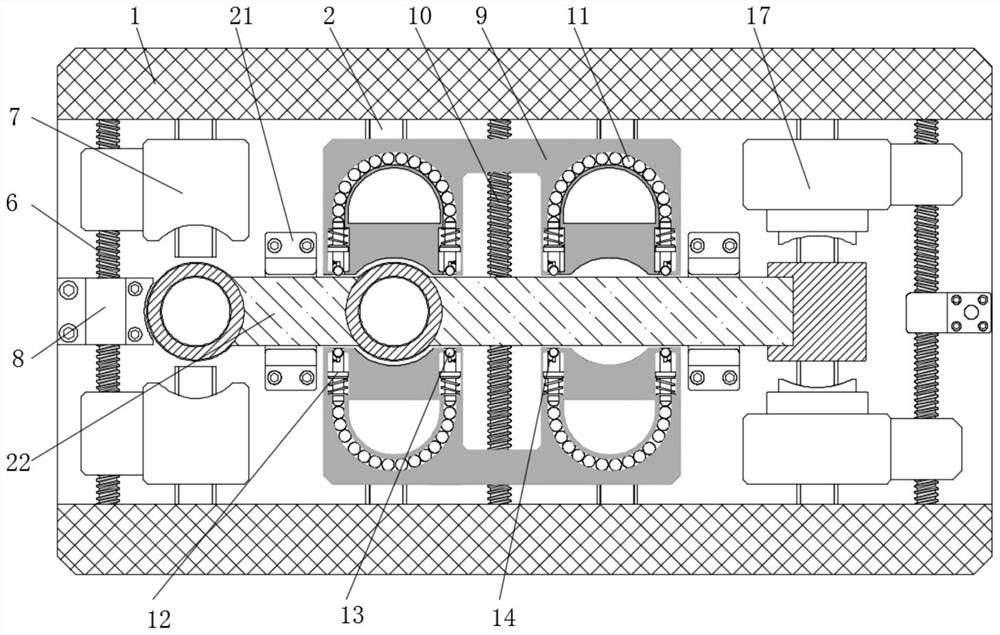 Energy-saving and environment-friendly automobile engine shaft rapid clamping machining mechanism