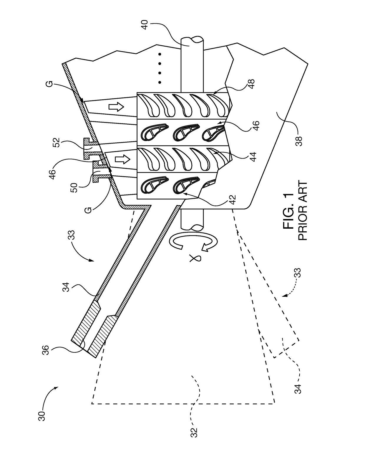 Method and system for surface profile inspection of off-line industrial gas turbines and other power generation machinery