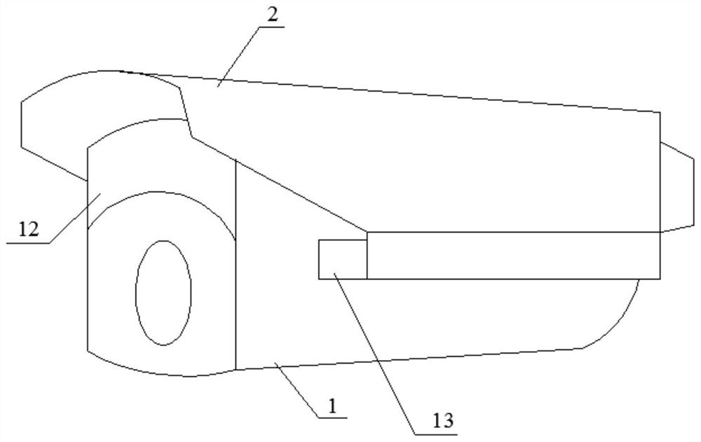 An artificial intelligence monitoring camera capable of anti-rain adjustment