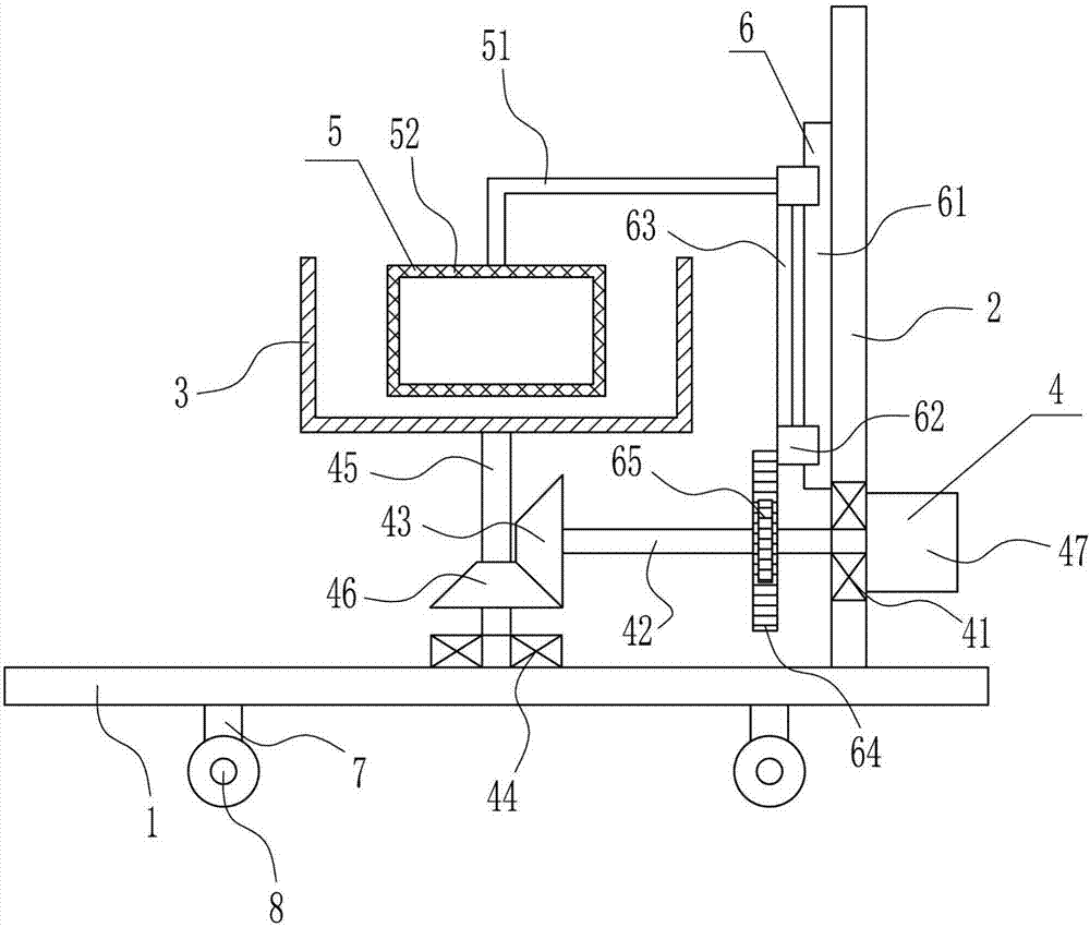 Leather shoe paint spraying pigment mixing device