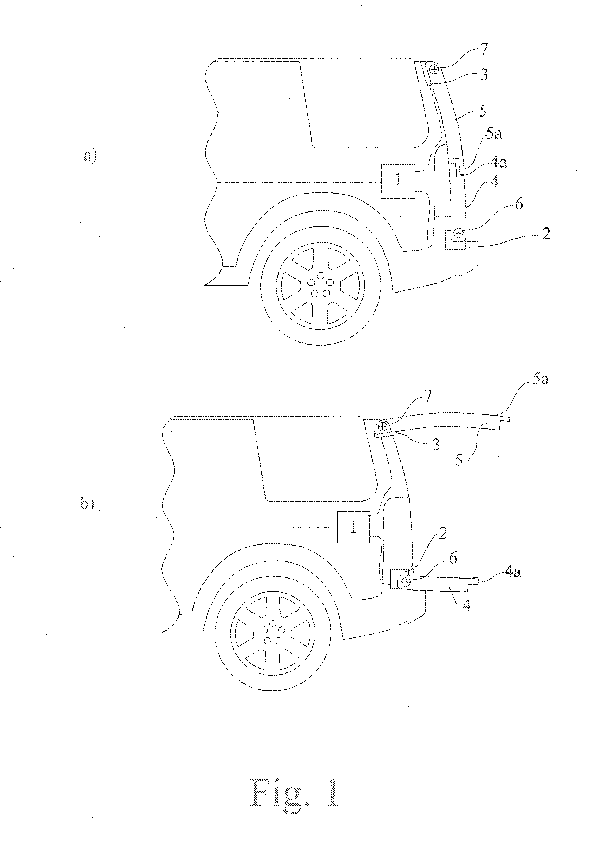 Drive arrangement for the motorized adjustment of a flap arrangement