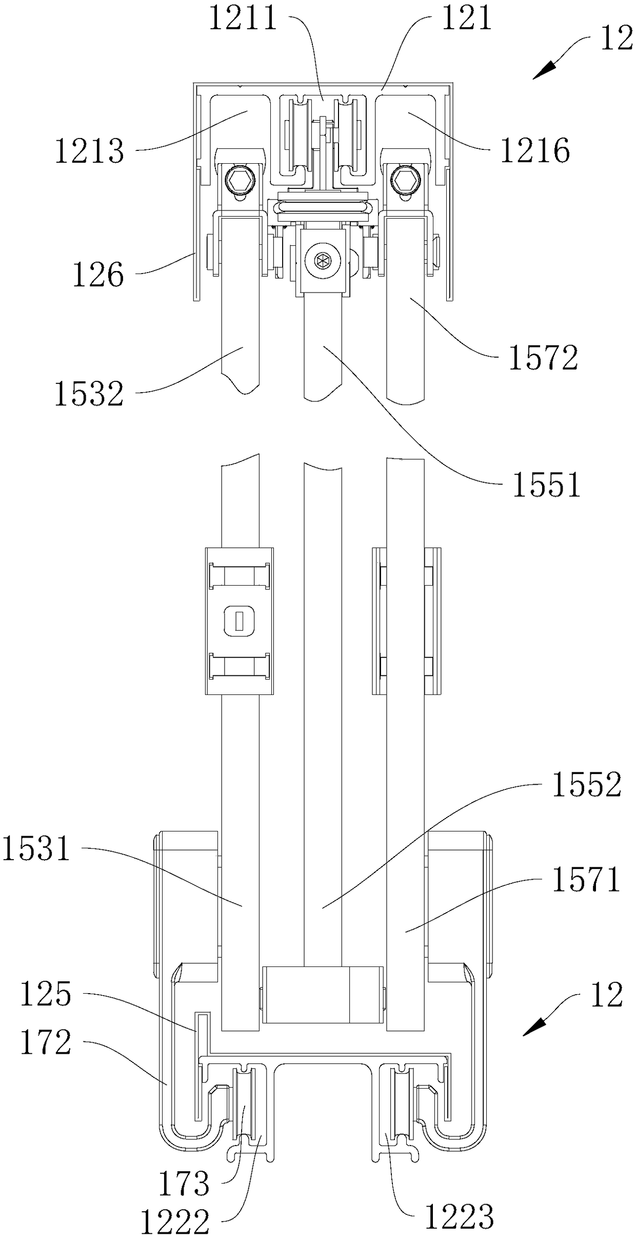 Triple linkage door and shower room door