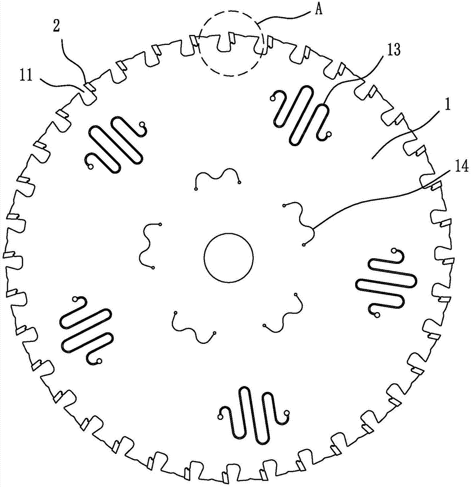 Multifunctional cutting saw blade