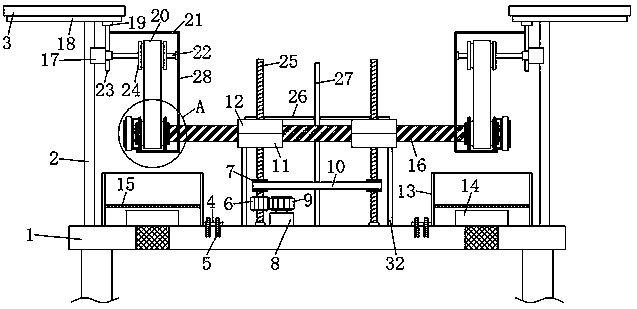 Automatic polishing chamfering equipment at two ends of building steel bar material