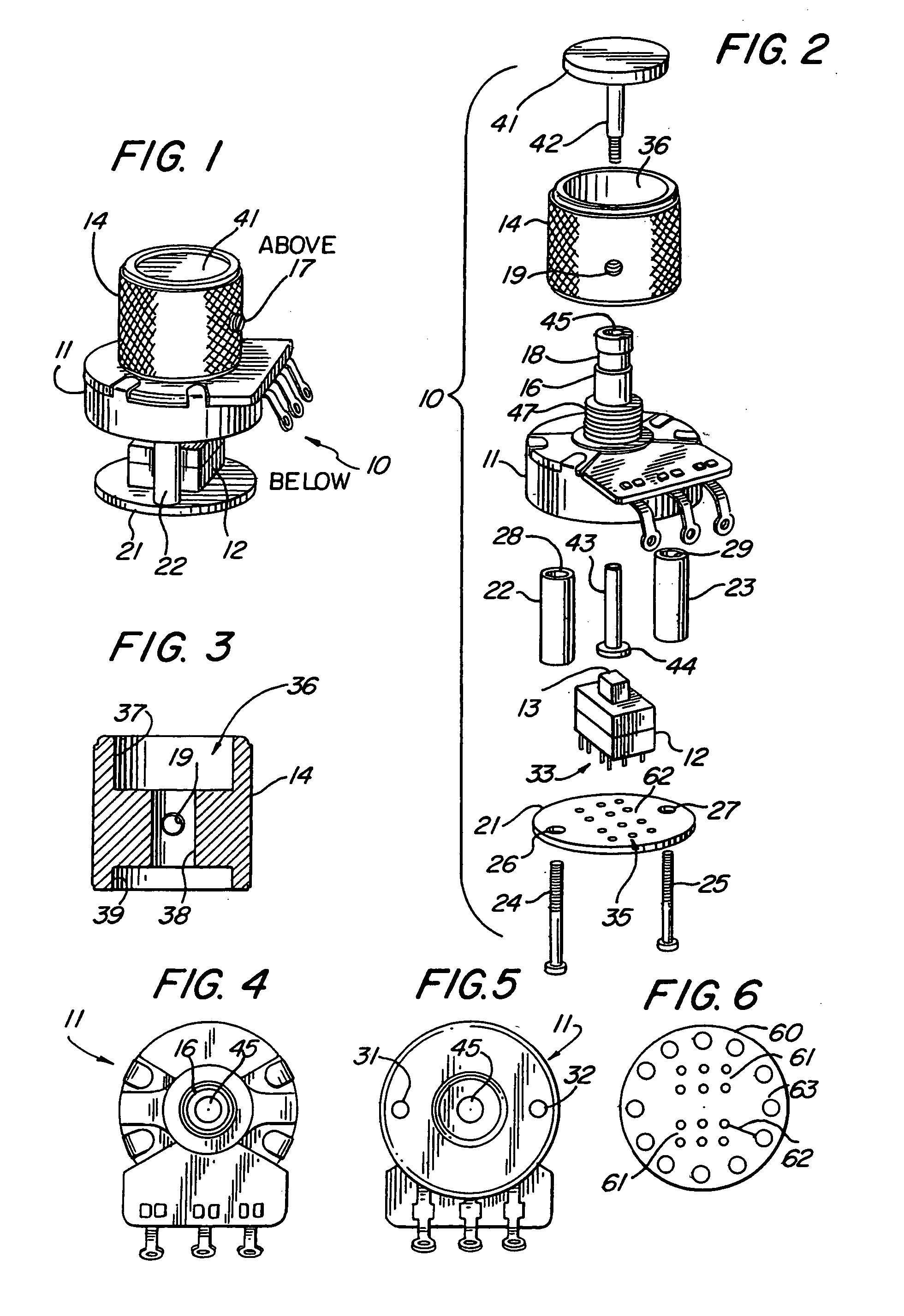 Multi-functional control assembly for use in electric guitars