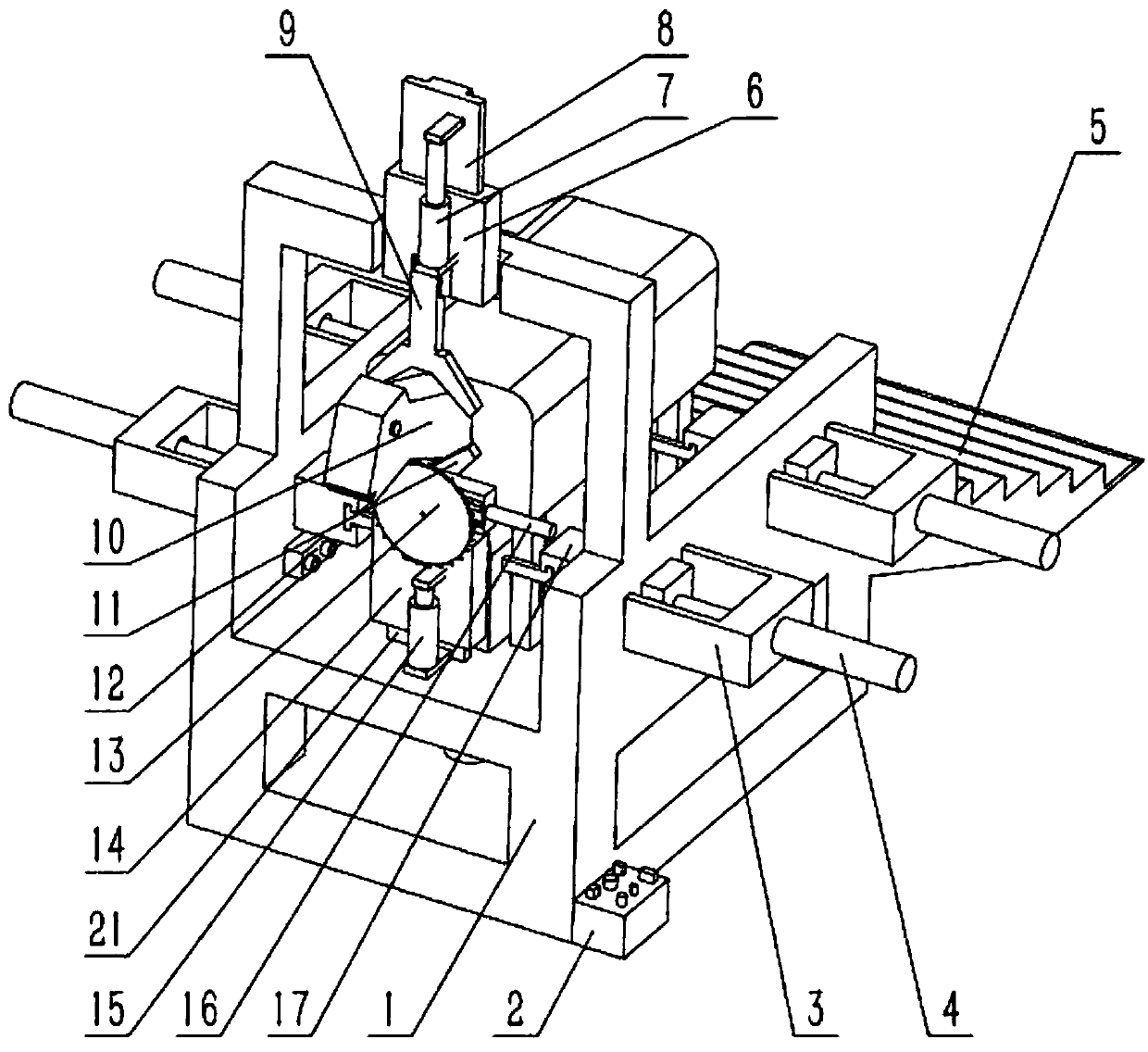 Beef cattle slaughtering robot