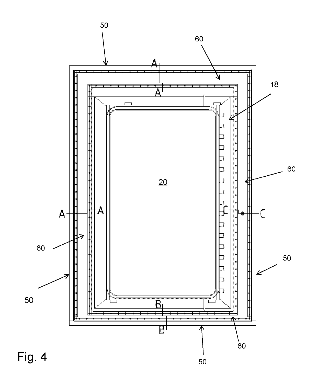 Apparatus and method for sealing zones or rooms