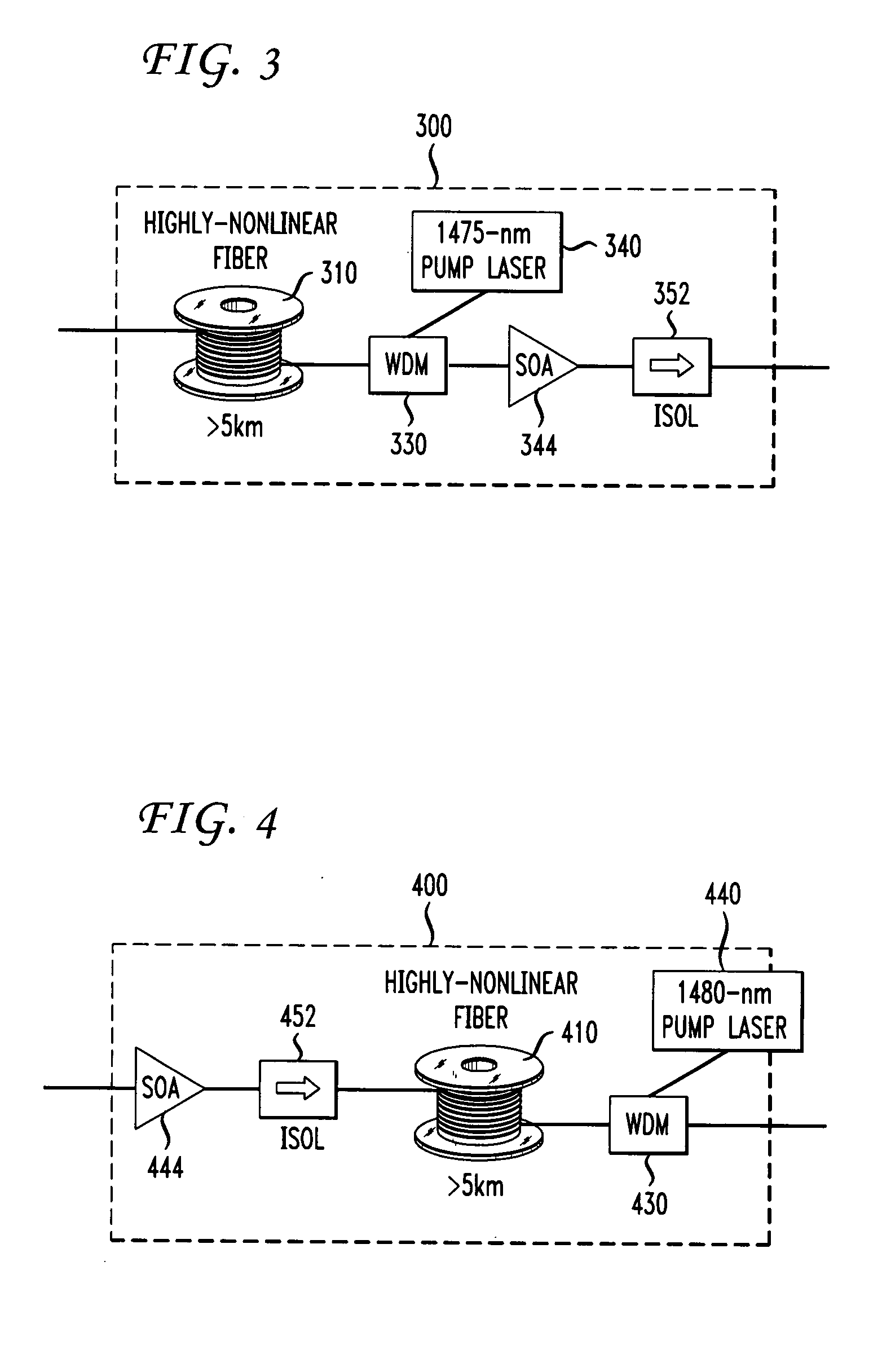 Multiband amplifier based on discrete SOA-Raman amplifiers