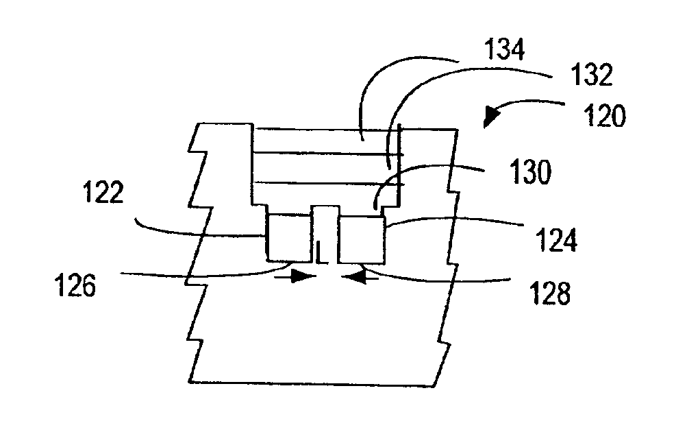 Pre-patterned substrate for organic thin film transistor structures and circuits and related method for making same